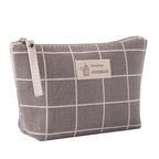 Canvas Small Cosmetic Bag – Portable Makeup Organizer for Travel