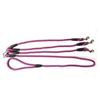 Adjustable Nylon Triple Dog Leash – No-Tangle 3 Way Lead for Walking Pets