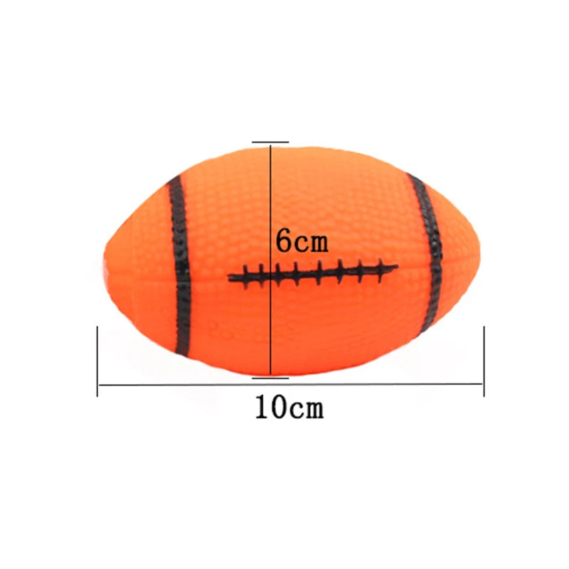6cm Rubber Squeaky Ball – Durable Chew Toy for Small Dogs and Puppies