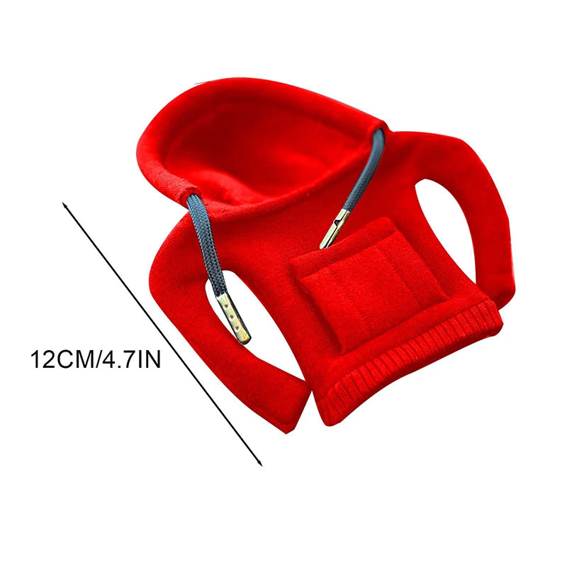 Car Gear Shift Hoodie Cover – Plush Interior Decor for Manual Automatic Cars