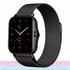 Milanese Stainless Steel Watch Band – 20mm 22mm Strap for Amazfit Smartwatches