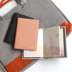 Custom Name Passport Cover Set – Personalized Leather Luggage Tag for Travel