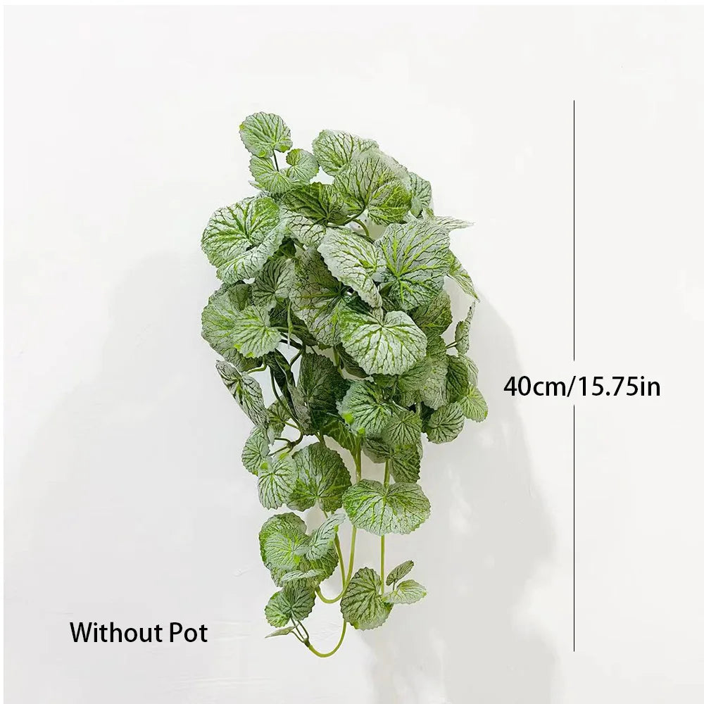 Artificial Hanging Begonia Vines – Silk Tropical Plant for Home Garden Decor