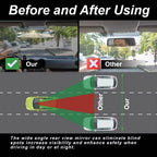 Anti-Glare Wide Angle Convex Rearview Mirror for Child Car Seat Safety