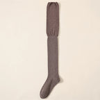 Thigh High Socks – Solid Color Japanese Style for Casual Women Fashion