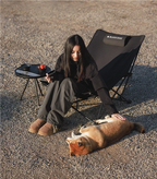 Foldable Camping Chair – Ergonomic Recliner with Pillow for Outdoor Leisure