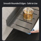 Aluminum Bathroom Wall Shelf – Punch-Free Storage for Kitchen and Toilet