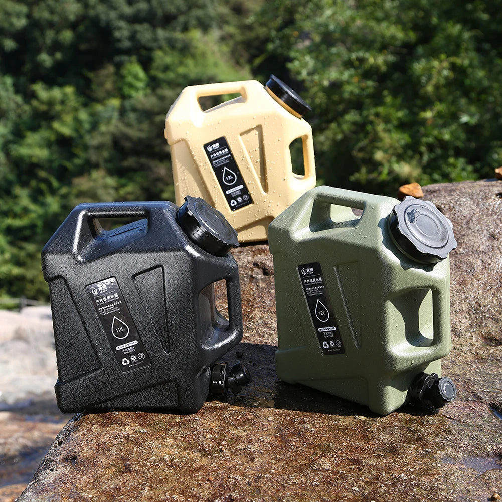 Portable Water Container with Faucet – Large Capacity for Camping and Hiking