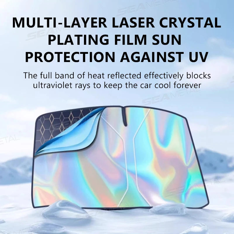 5-Layer Windshield Sun Shade – Foldable UV Protection for Sedan SUV MPV
