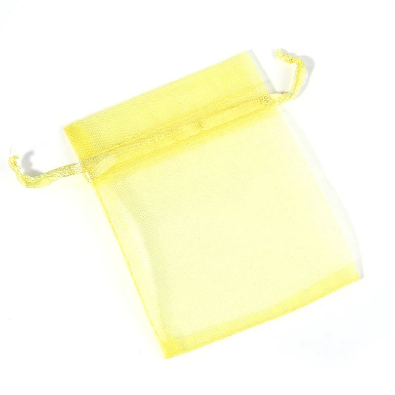 Organza Gauze Gift Bags – Drawstring Jewelry Pouches for Wedding Party Favors