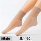 Ultrathin Transparent Boat Socks – Breathable Women's Ankle Socks for Summer
