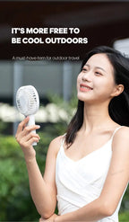 Portable Handheld USB Fan – Rechargeable Stepless Speed Desktop Cooling Fan
