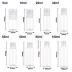 Clear Plastic Squeezable Bottles – Travel Size Containers for Liquid Toiletries