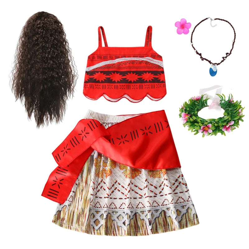 Princess Costume Dress – Kids Summer Cosplay Outfit for Party