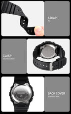 Digital Sport Watch – Multifunctional Retro Timepiece for Men