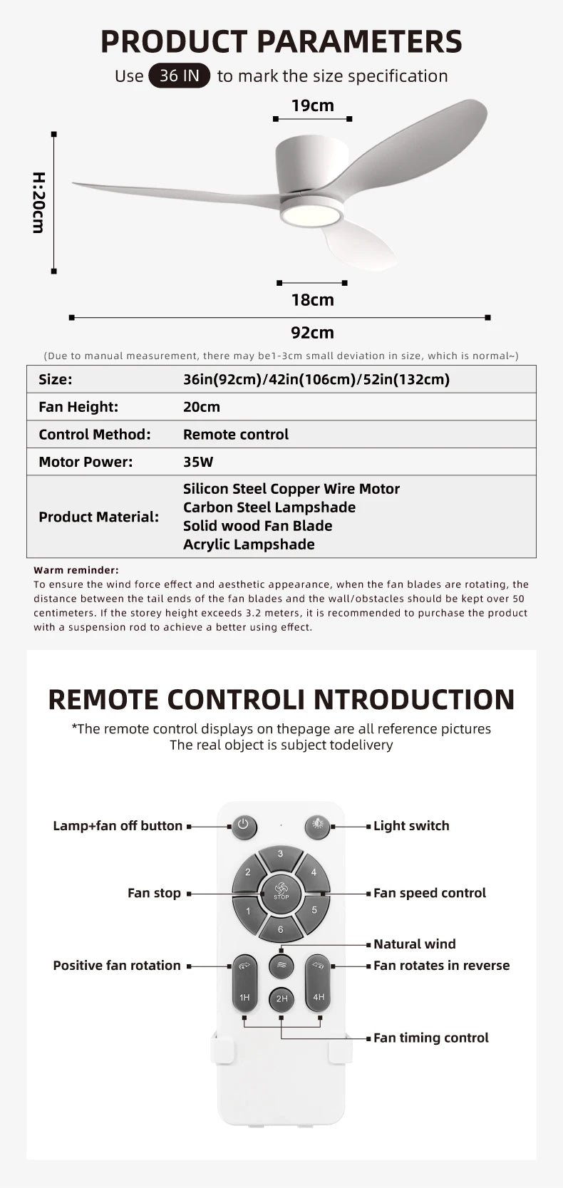Inverter Ceiling Fan with Light – Silent Cooling for Bedroom and Office
