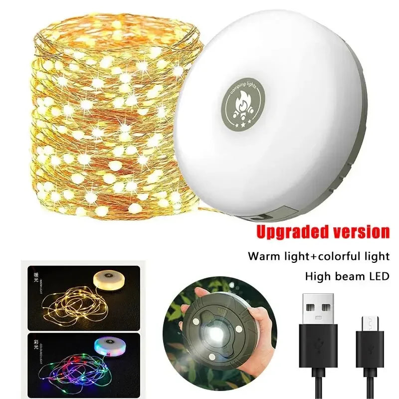 Waterproof LED Camping Strip Light – 10M Atmosphere Belt for Outdoor Decor