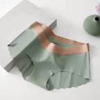 Seamless Ice Silk Panties – Low-Waist Women Underwear for Daily Comfort