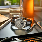 Luxury Leather Quartz Wristwatch – Waterproof Business Accessory for Men