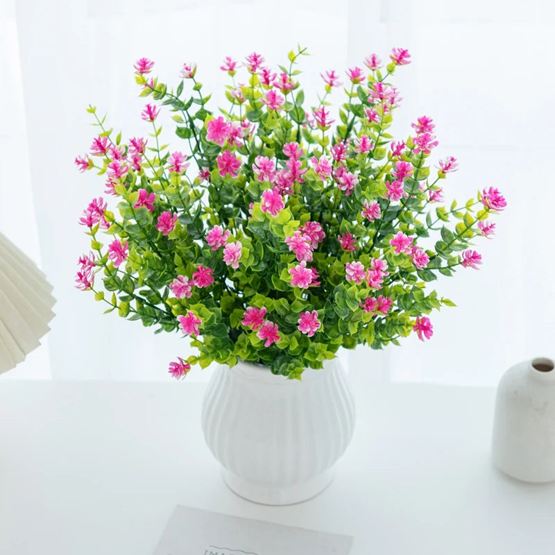 Artificial Eucalyptus Bouquet – Realistic Faux Plant for Home Wedding Decor