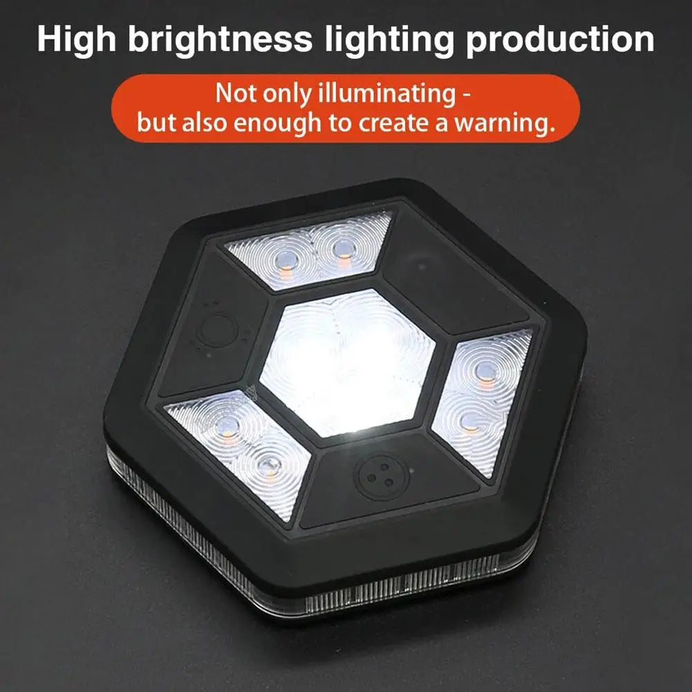 Magnetic Rotating LED Warning Light – Rechargeable Signal for Road Safety