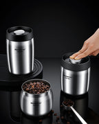 Stainless Steel Coffee Canister – Airtight Vacuum Seal for Fresh Food Storage