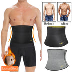 Sweat Waist Trainer Belt – Sauna Slimming Band for Men Workout Belly Fat