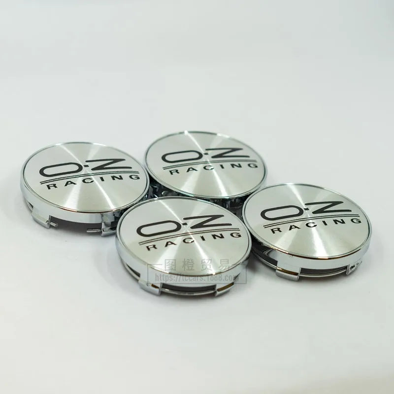 60mm OZ Racing Wheel Center Caps – Adhesive Emblem Badges for Car Styling