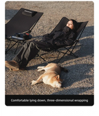 Foldable Camping Chair – Ergonomic Recliner with Pillow for Outdoor Leisure