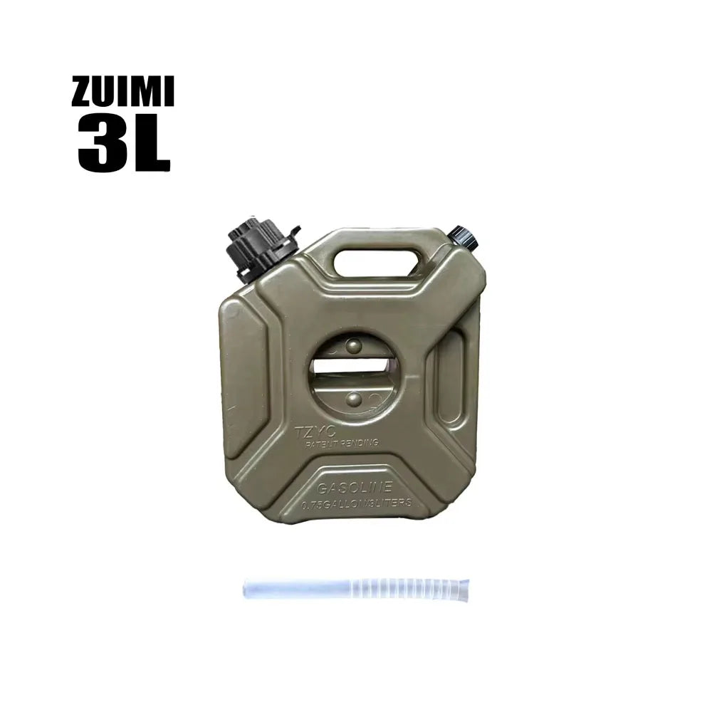 5L Plastic Fuel Canister – Lockable Backup Tank for Motorcycle SUV Storage