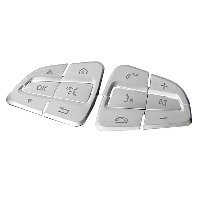 Steering Wheel Button Trim – Decorative Stickers for Mercedes Benz Interior