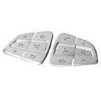 Steering Wheel Button Trim – Decorative Stickers for Mercedes Benz Interior