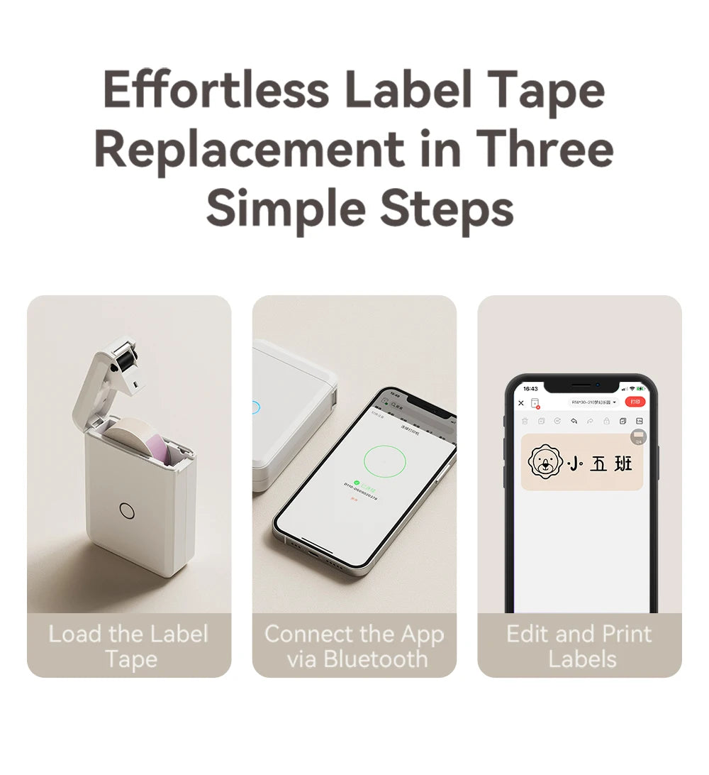 Waterproof Thermal Label Stickers – Adhesive Paper for D11/D110/D101 Printers