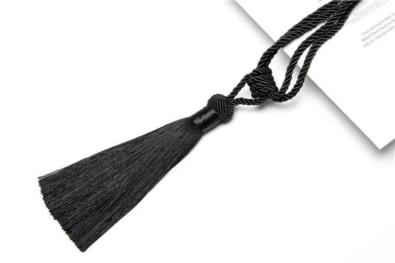 Handmade Tassel Curtain Tieback – Decorative Drapery Holdback for Home Decor