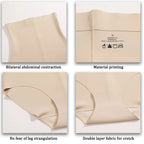 Seamless High Waist Shapewear – Ice Silk Tummy Control Panties for Women