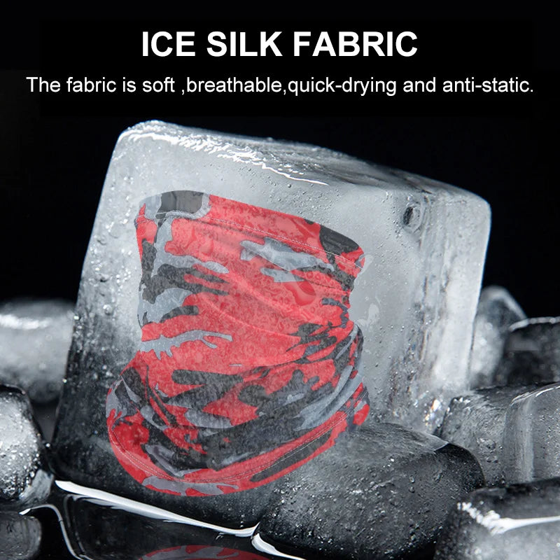 Ice Silk Neck Gaiter – Sun Protection for Motorcycle Riding and Sports