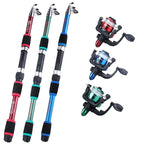 Telescopic Fishing Rod Set – Portable Spinning Reel Kit for Outdoor Travel
