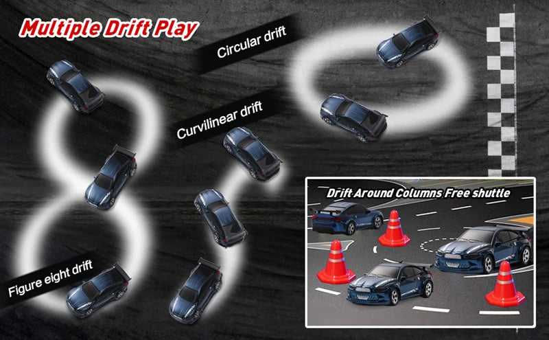 Mini Drift RC Racing Car – 4WD High Speed Vehicle for Desktop Play