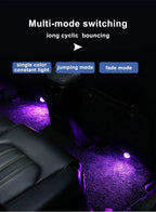 Wireless LED Ambient Interior Light – Adhesive Atmosphere Lamp for Auto Decor