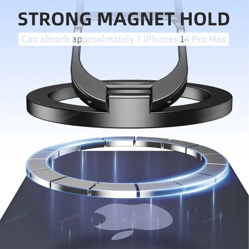 Magnetic Phone Ring Holder – Double-Sided Kickstand for MagSafe iPhone