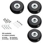 Luggage Replacement Wheels – Silent Repair Kit for Travel Suitcase