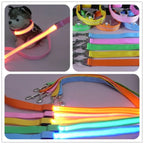 LED Flashing Dog Leash – Luminous Safety Rope for Night Walking