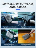 Car Wash Brush – Plush Non-Slip Tool for Wheels and Rims Cleaning