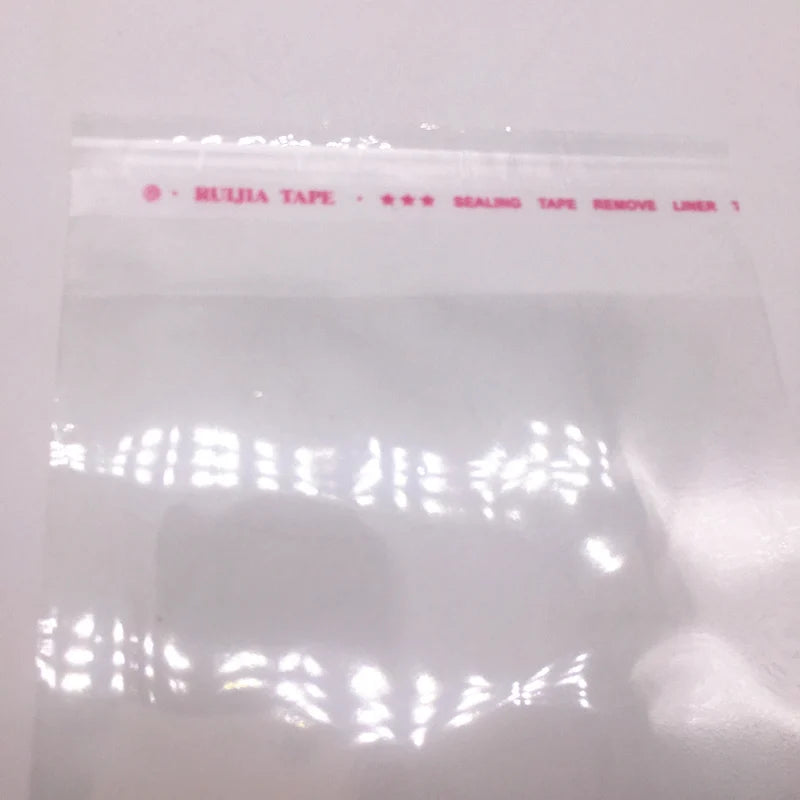 Resealable Clear Poly Bags – Adhesive Plastic Sleeves for Jewellery Storage