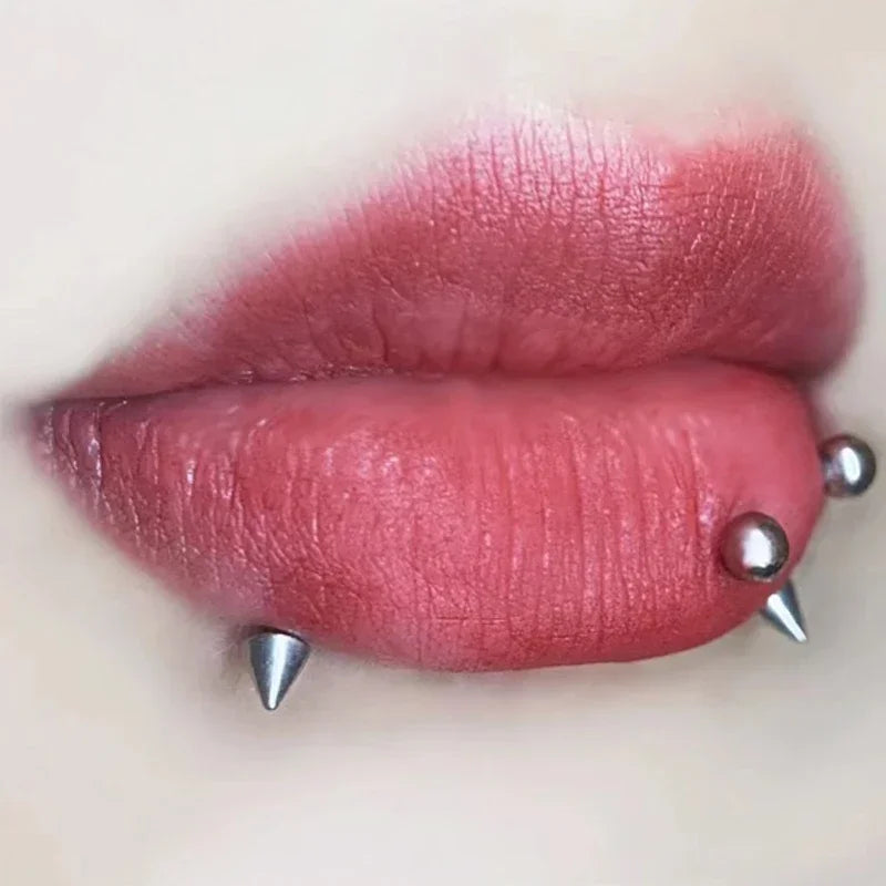 Fake Body Piercing Set – Adhesive Studs for Nose Lips and Eyebrows