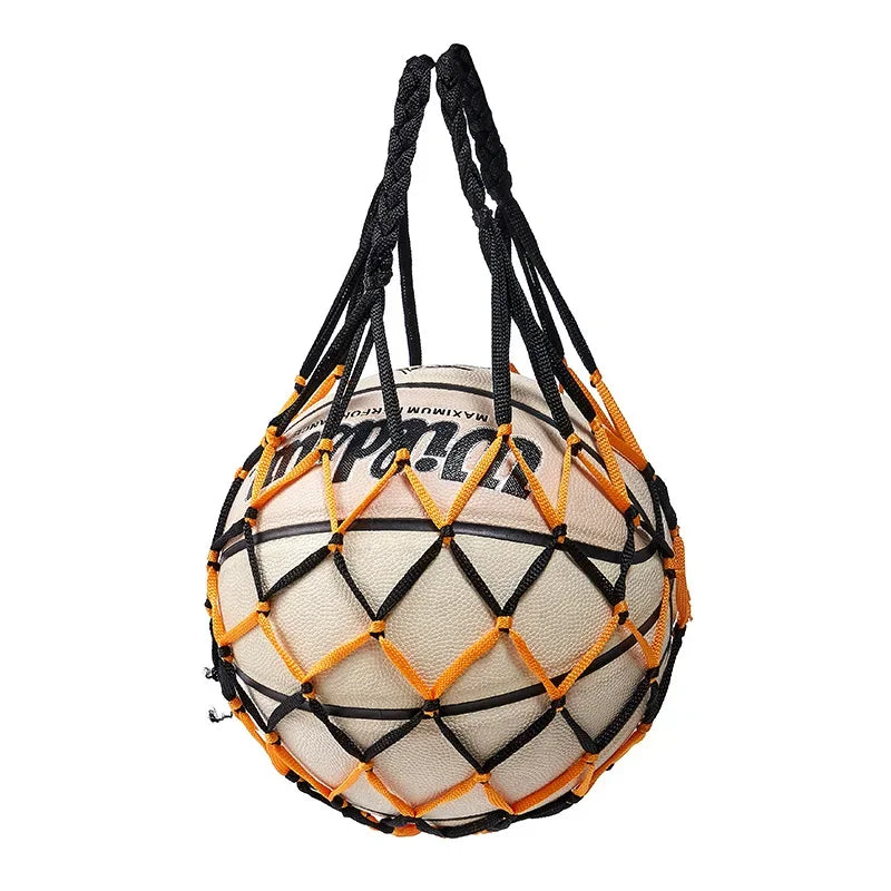 Nylon Ball Storage Bag – Portable Mesh Carry Holder for Soccer and Sports