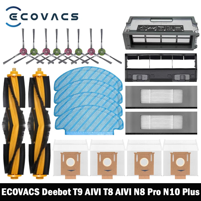 Vacuum Replacement Parts – Brush and Filter Kit for Ecovacs Deebot Series