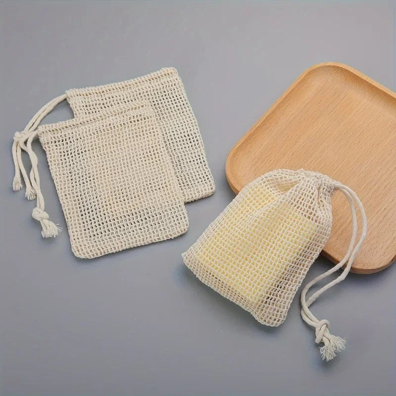 Mesh Soap Saver Bag – Reusable Exfoliating Pouch for Shower and Travel