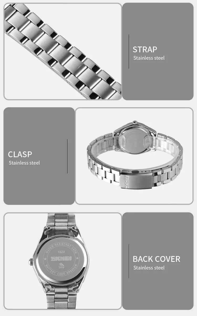 Minimalist Quartz Watch – Slim Analog Wristwatch for Women