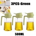 Oil Spray Bottle – Kitchen Vinegar Sprayer for BBQ Cooking and Baking